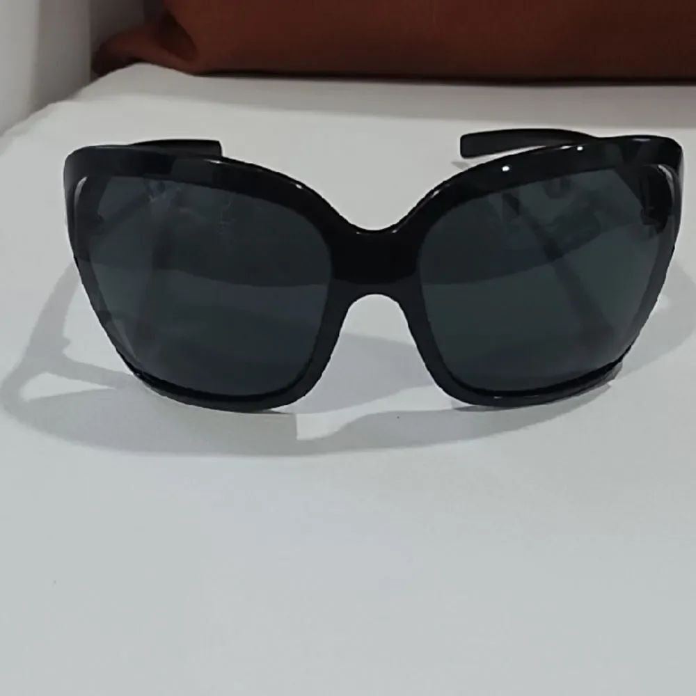 Versace Black Oversized Cat-Eye Sunglasses